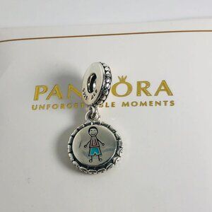 🌞📖 Pandora Dad Stick Figure Charm S925 Silver with box